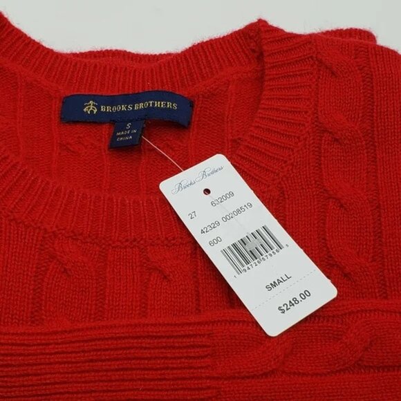 Brooks Brothers Cashmere Wool Cable Sweater - Picture 7 of 9